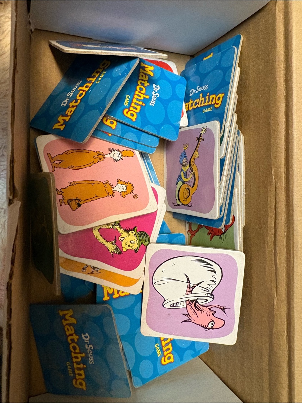 Dr. Seuss mix and match game Cards - Pink, Blue, Purple